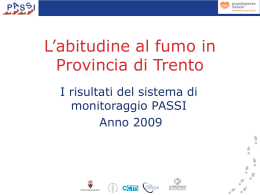 Passi 2009 - Azienda Provinciale per i Servizi Sanitari