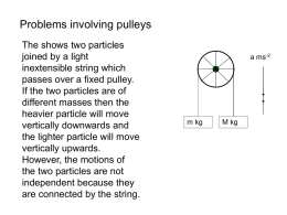 Problems involving pulleys file