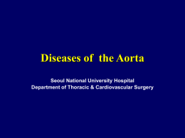 Diseases of the Thoracic Aorta