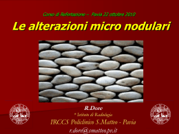 Pattern micronodulare - IRCCS Policlinico San Matteo