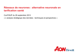 Réseaux de neurones : alternative neuronale en - AAE-ISUP