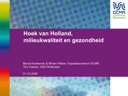 Hoek van Holland, milieukwaliteit en gezondheid