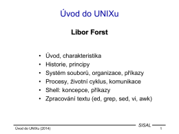 Úvod do UNIXu - Informatická sekce MFF
