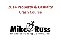 Commercial Insurance - Mike Russ Financial Training Centers
