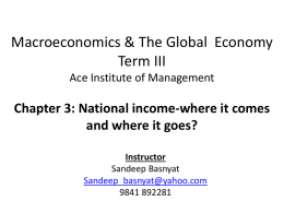 Macroeconomics Term III Ace Institute of