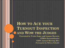 How to Ace Your Turnoout Inspection