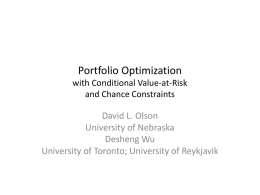 Portfolio Optimization with Conditional Value-at