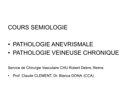 Pathologie veineuse chronique