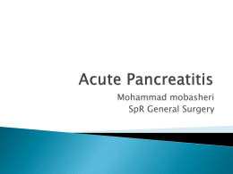 Acute pancreatitis