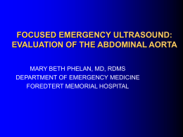 Ultrasound: AAA