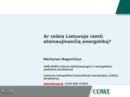 Ar reikia Lietuvoje remti atsinaujinančią energetiką?