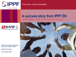 Presentation - A Success Story from IPPF EN, Katarina Glosova