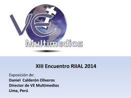 VE Multimedios - XIII Encuentro | Riial