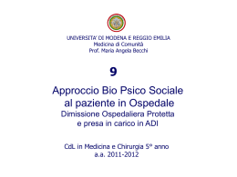 9.Caso Clinico AD - Facolt&agrave; di Medicina e Chirurgia