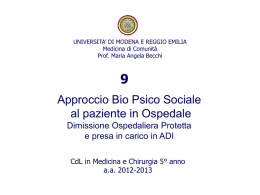 9.Caso Clinico DOP e AD - Facolt&agrave; di Medicina e Chirurgia