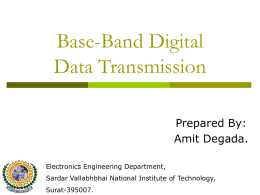 Base-Band Digital Data Transmission