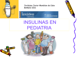 Tipos de insulina pediátrica