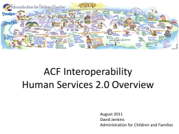 ACF Interoperability – Human Services 2.0 Overview
