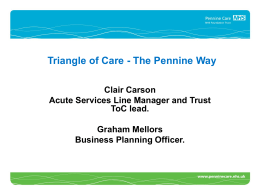 Triangle of Care - The Pennine Way
