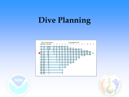Dive Planning
