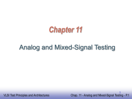 Chapter 11 Analog and Mixed-Signal Testing - IC