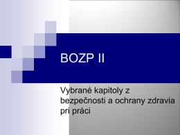 BOZP_II-prezentacia