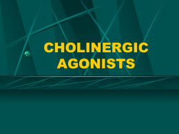Cholinergic agonists