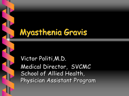 Myasthenia Gravis