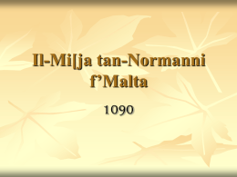 Il-Mi[ja tan-Normanni f`Malta