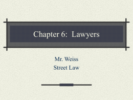 Chapter 6: Lawyers