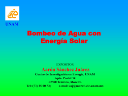 UNAM - Proyecto de Energía Renovable