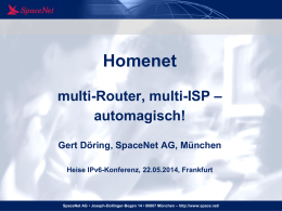 Homenet - SpaceNet AG