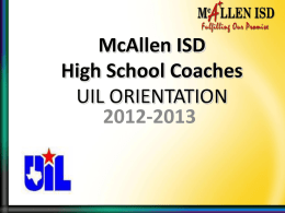 2012-2013 - McAllen Independent School District