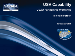 FETSCH UXO - USV Capability