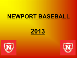 Welcome to 2011 NEWPORT BASEBALL Head