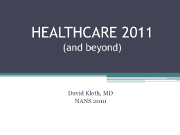 Health Care 2011 - the North American Neuromodulation Society