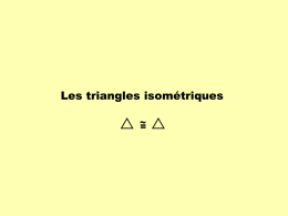 triangles isométriques - École Secondaire du Mont-Sainte-Anne