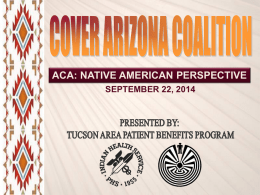ACA: A Native American Perspective