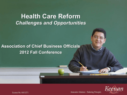 Health Care Reform - Keenan and Associates