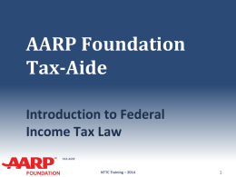 01_Introduction_to_Tax_Law - Aarp-tax-aide