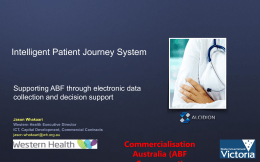 Jason Whakaari, Western Health (PowerPoint