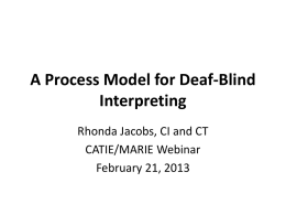 A Process Model for Deaf