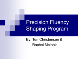Precision Fluency Shaping Program