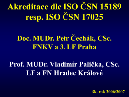 ISO 15189 a postanalytická fáze