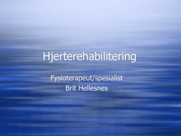 Hjerterahabilitering Brit Hellesnes