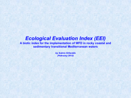 - Ecological Evaluation Index