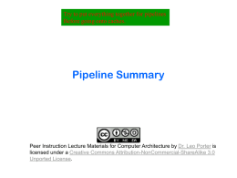 L10-Pipeline-Review - Peer Instruction for Computer Science