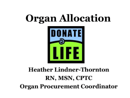 Organ Allocation