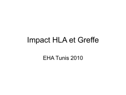 Impact HLA et Greffe