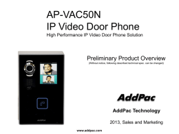 AP-VAC50N IP Video Door Phone Hardware